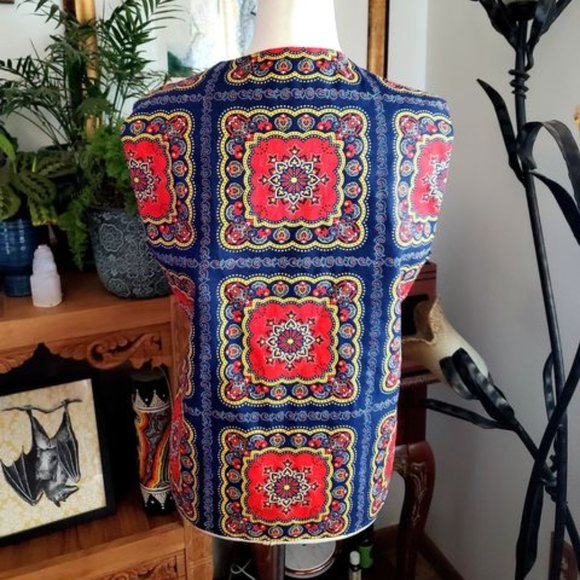 Vintage 60s Psychedelic Chain Vest - Picture 6 of 6